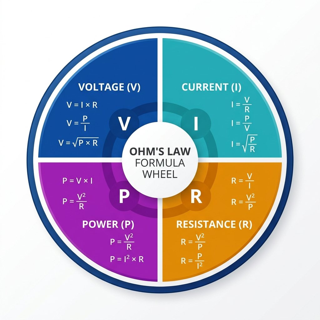 Ohm's Law Formula Wheel